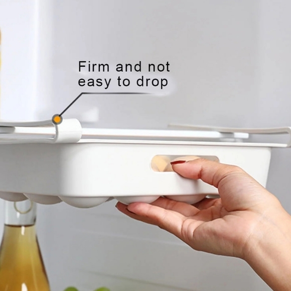 Storage Essentials Large White Egg Storage Tray Food Holder Organizer Shelf - Picture 11 of 16